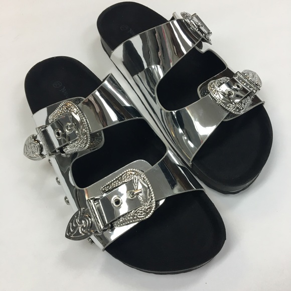 Silver western buckle slide - Picture 4 of 8